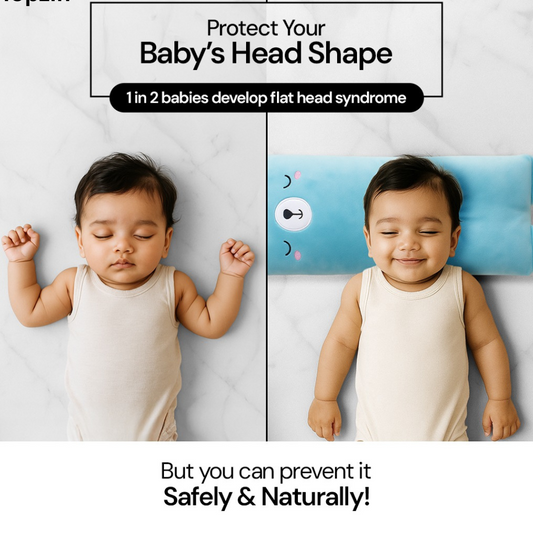 Baby Shaping Head Support Pillow - Assorted Colour